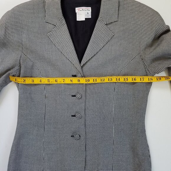 Talbots Gingham Jacket with Shoulder Pads - Picture 11 of 16